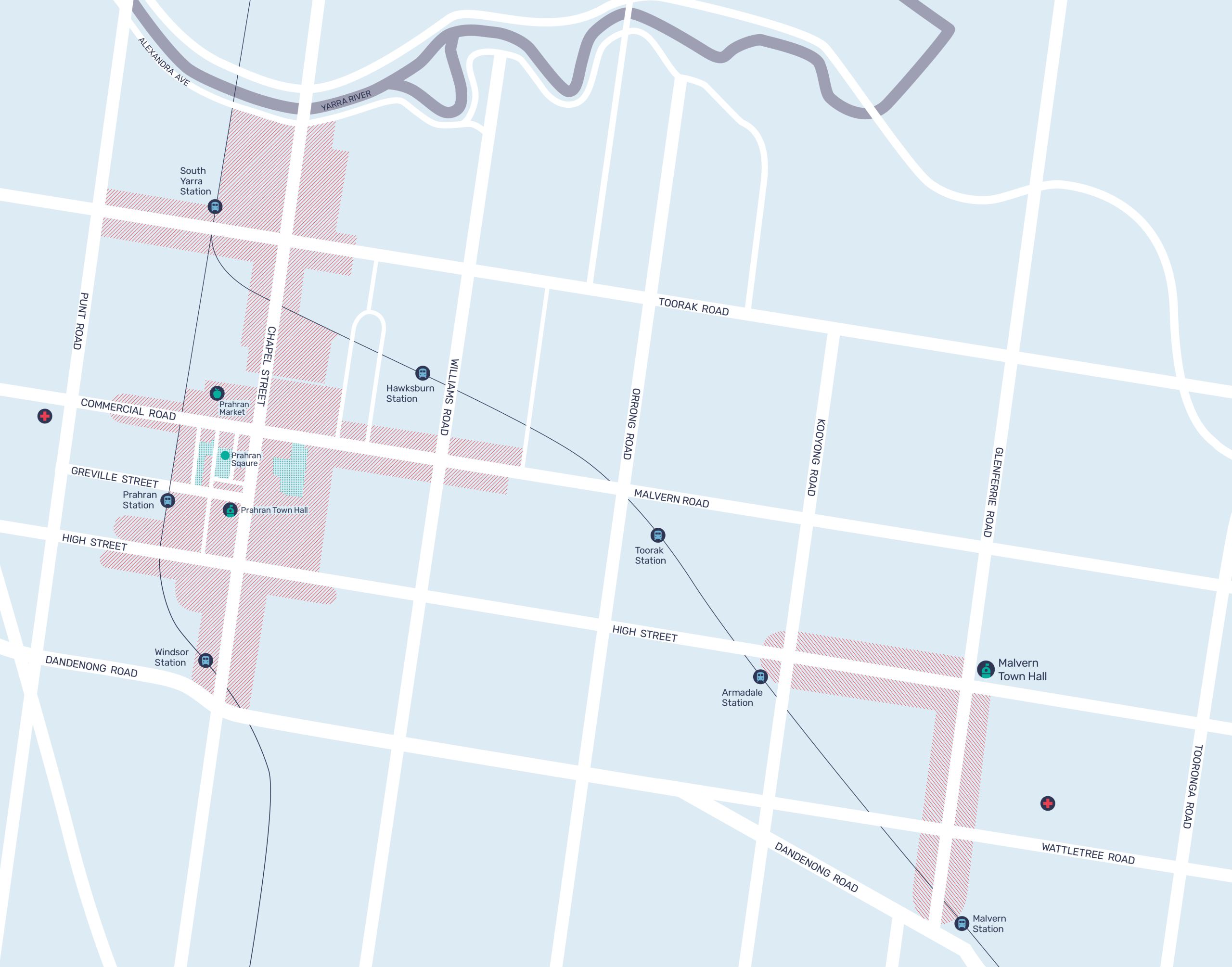Placemaking precincts - complete map